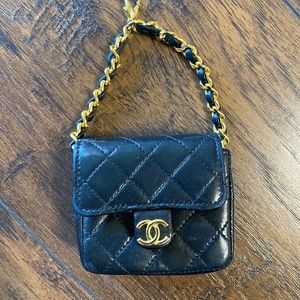 Vintage Chanel micro bag charm